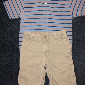 Izod Boy's shirt & Faded Glory shorts size 8